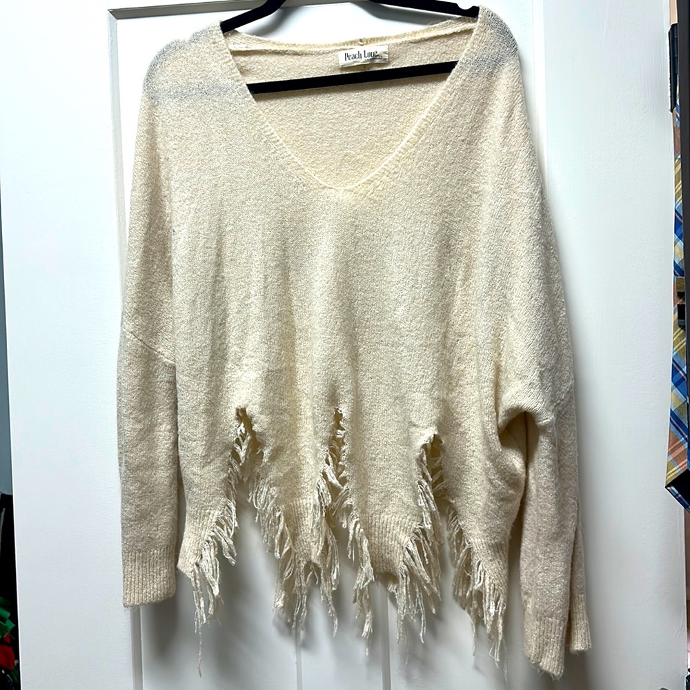 Peach love California size small sweater